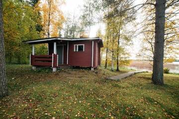 Фото номера Коттедж с 3 спальнями и сауной - А Дома для отпуска Jokiniemen Matkailu Cottages г. Tölvä 41