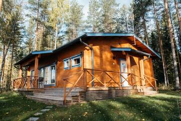 Фото номера Коттедж с 3 большими спальнями Дома для отпуска Jokiniemen Matkailu Cottages г. Tölvä 9