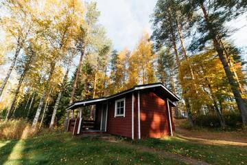 Фото номера Коттедж с 2 спальнями и сауной - А Дома для отпуска Jokiniemen Matkailu Cottages г. Tölvä 20